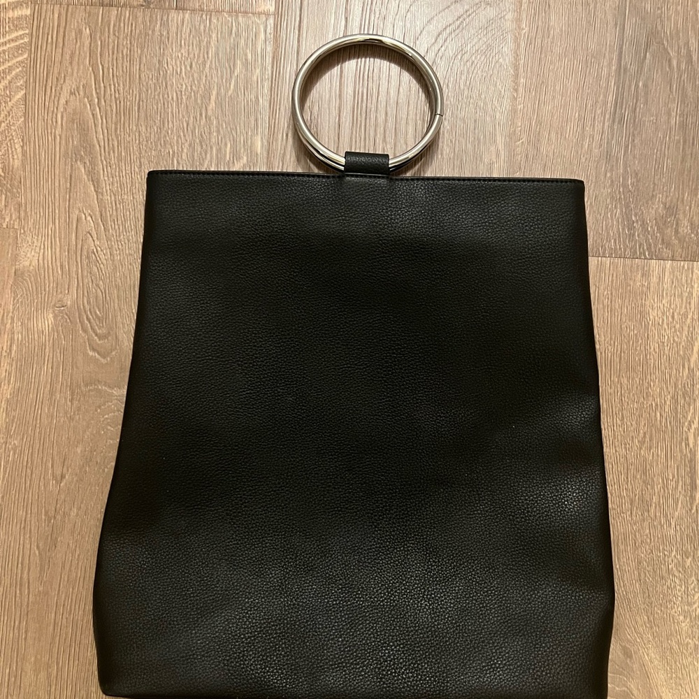 New- Large leather bag by French Connection